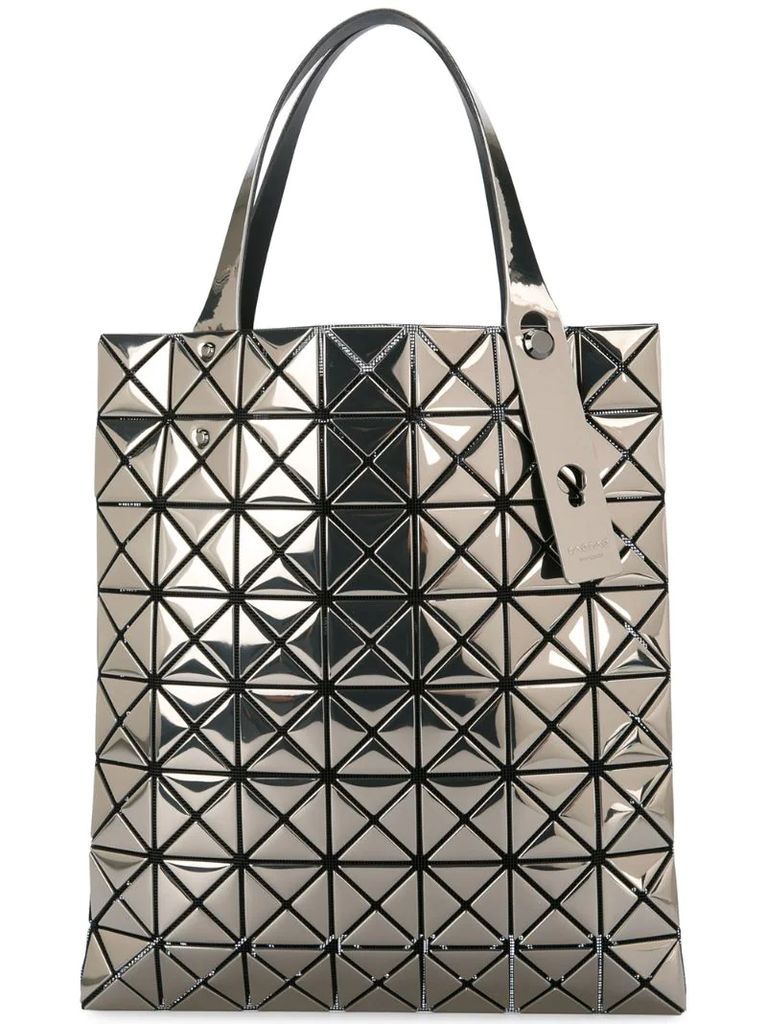 metallic Platinum tote