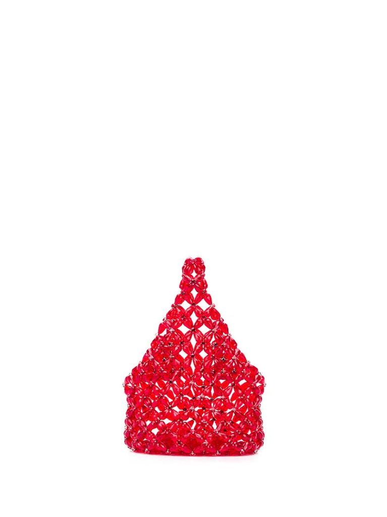 mini bead embellished bag