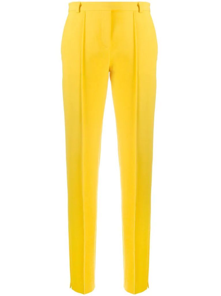 high-rise tailored trousers