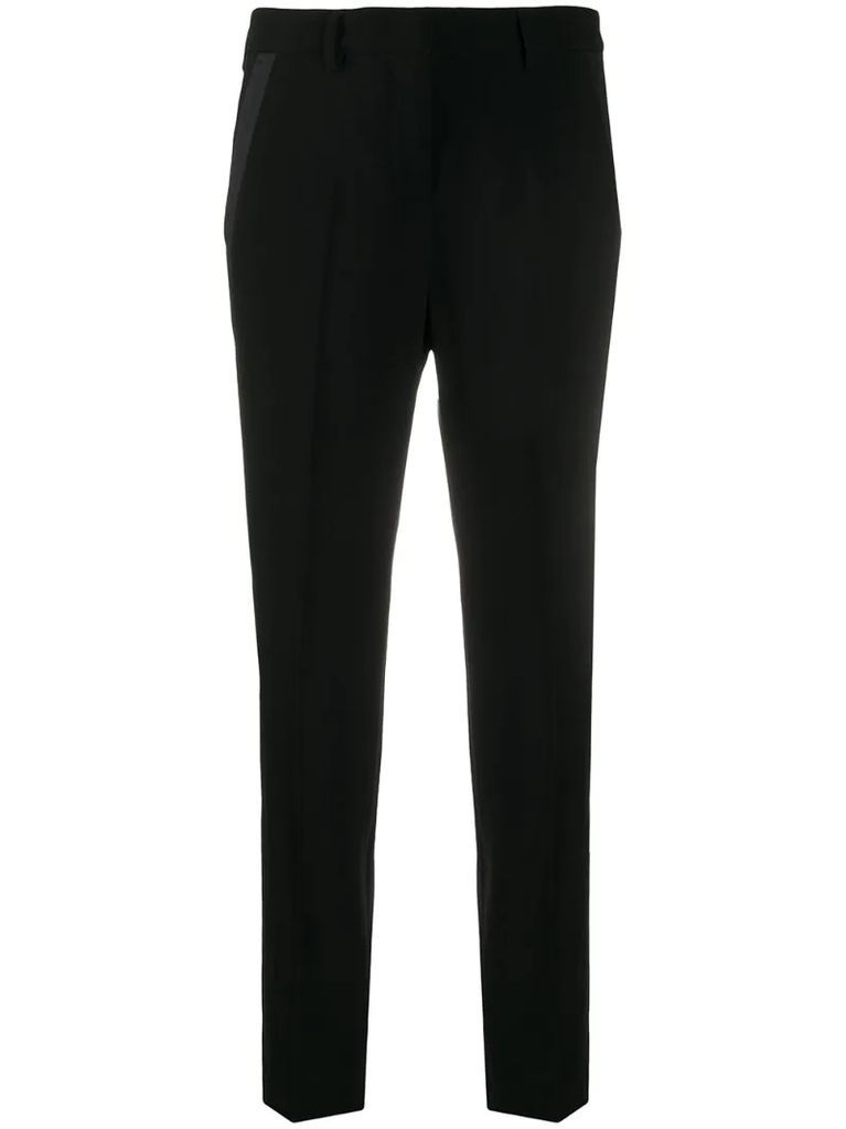 stripe detail tailored trousers