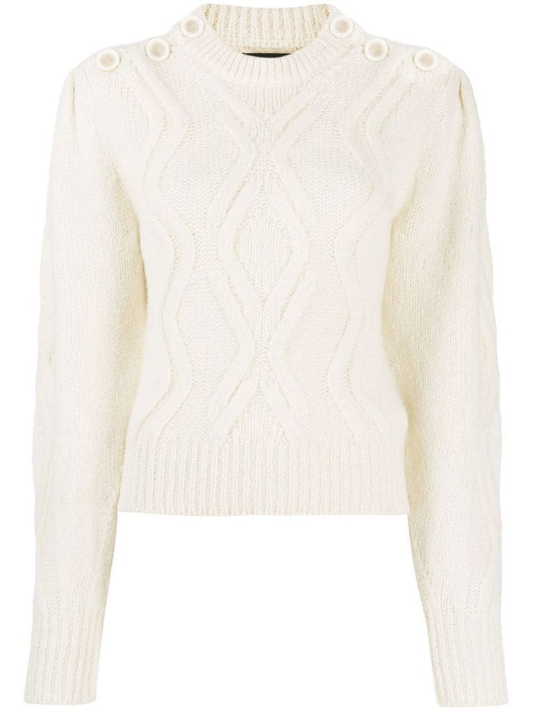 chunky cable knit jumper