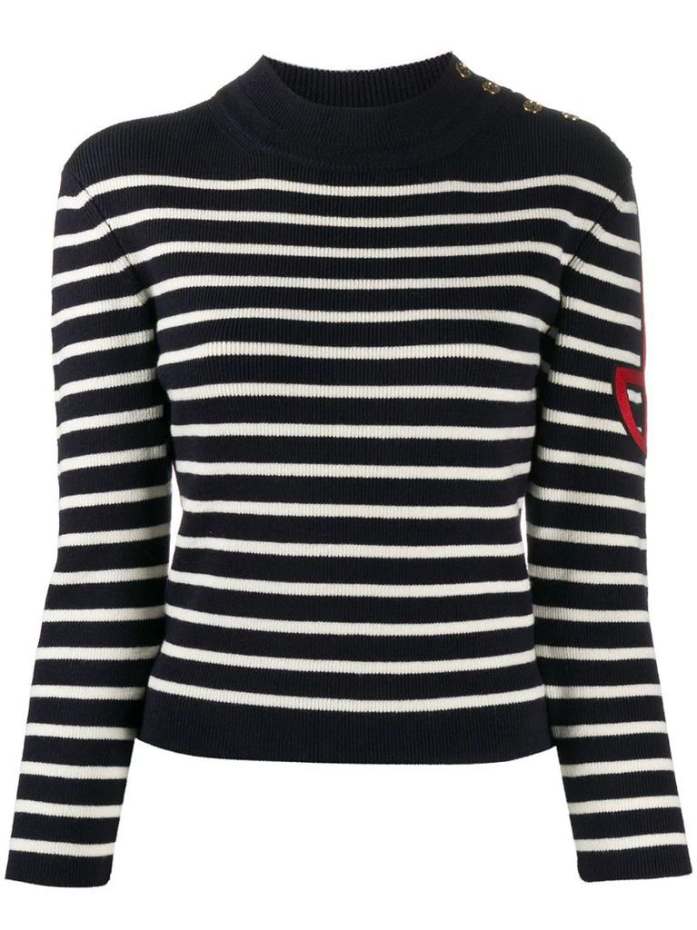 breton stripe knitted top