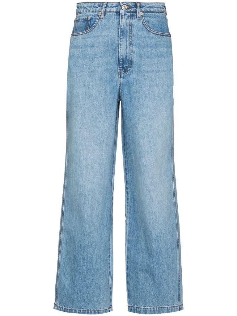 Jane straight-leg cropped jeans