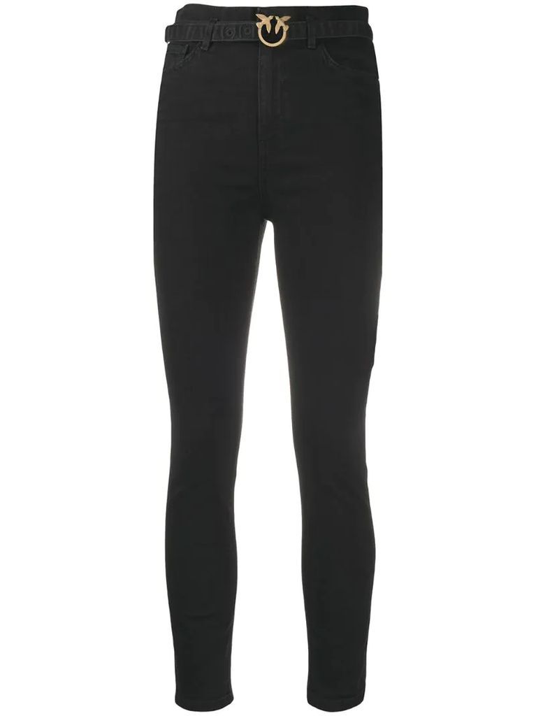 high rise skinny jeans