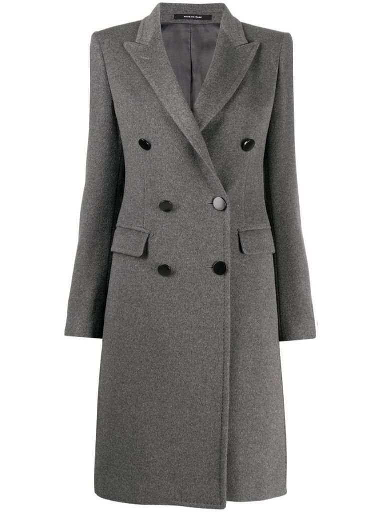 long sleeve double-breasted coat