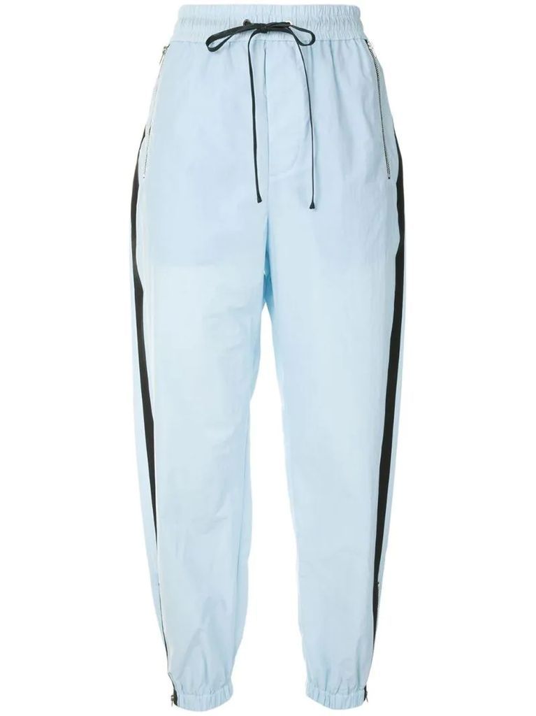 AIRY COTTON JOGGER W ZIPPERS