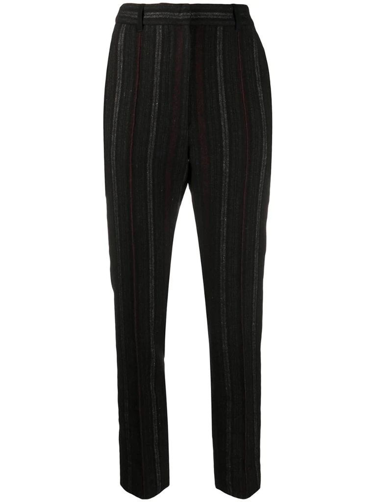 striped tailored trousers