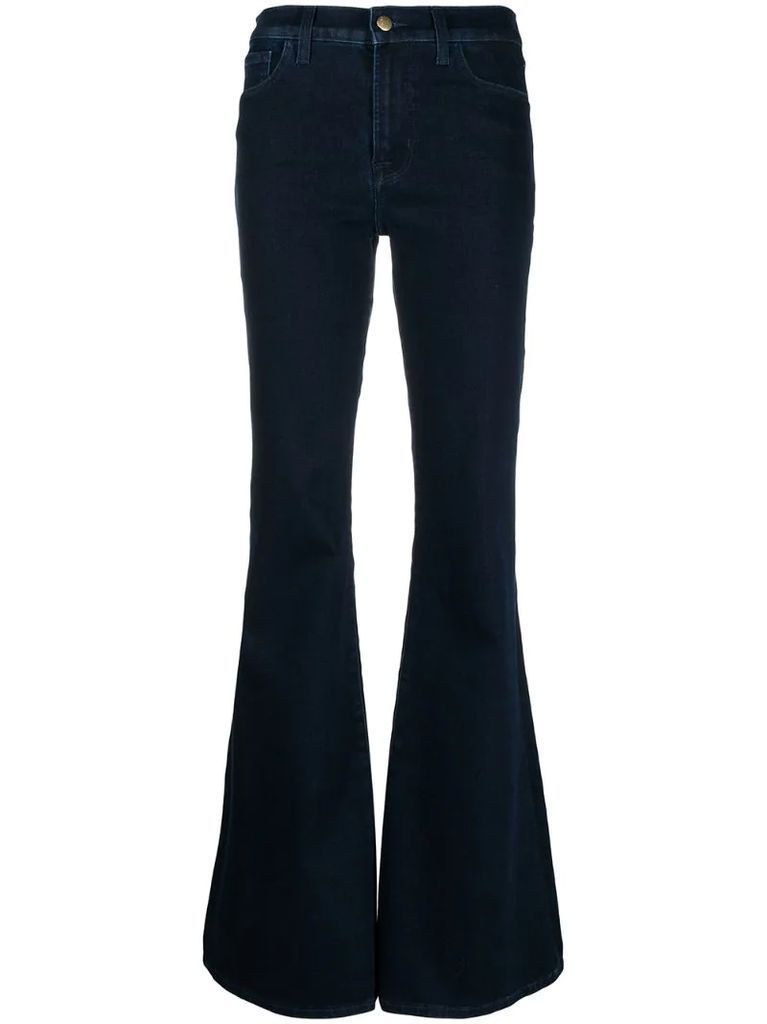 Valentina high-waisted flared jeans