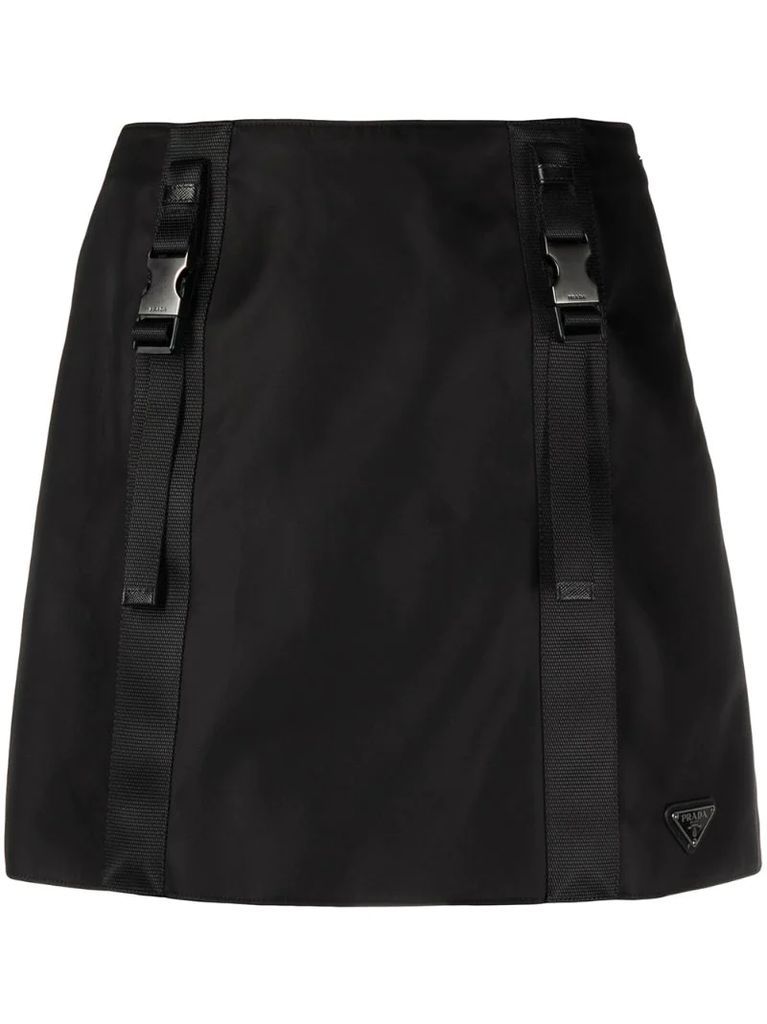 strap-detail A-line skirt