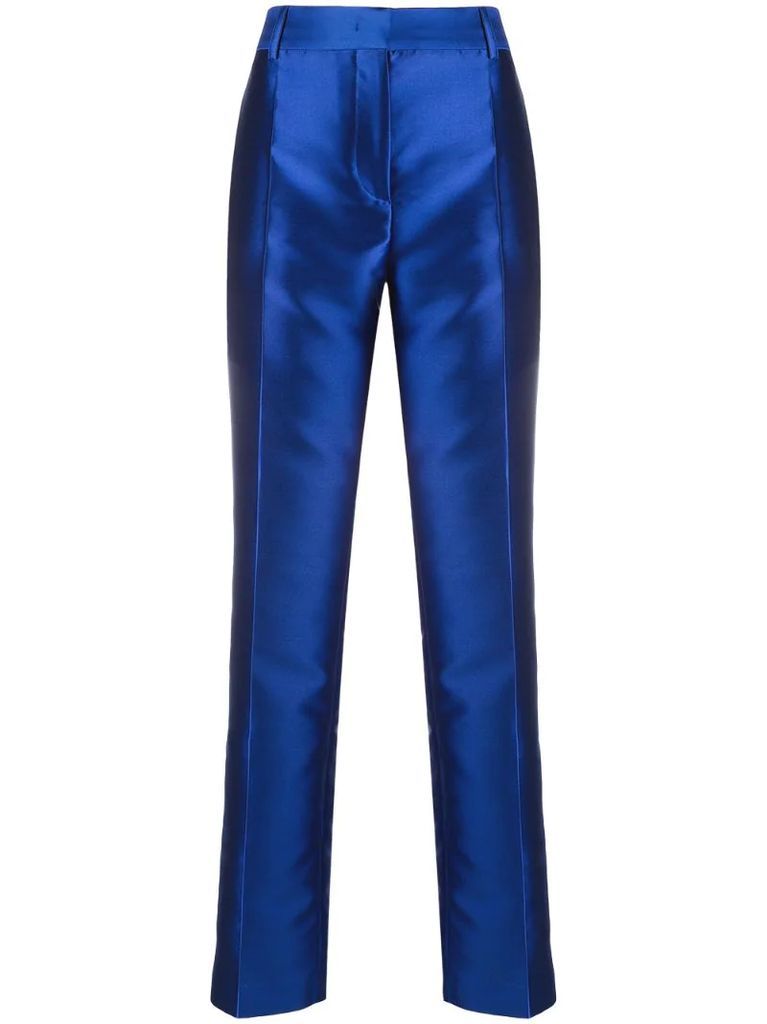 high-waist tailored trousers