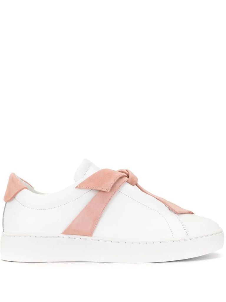 bow-detail low-top sneakers
