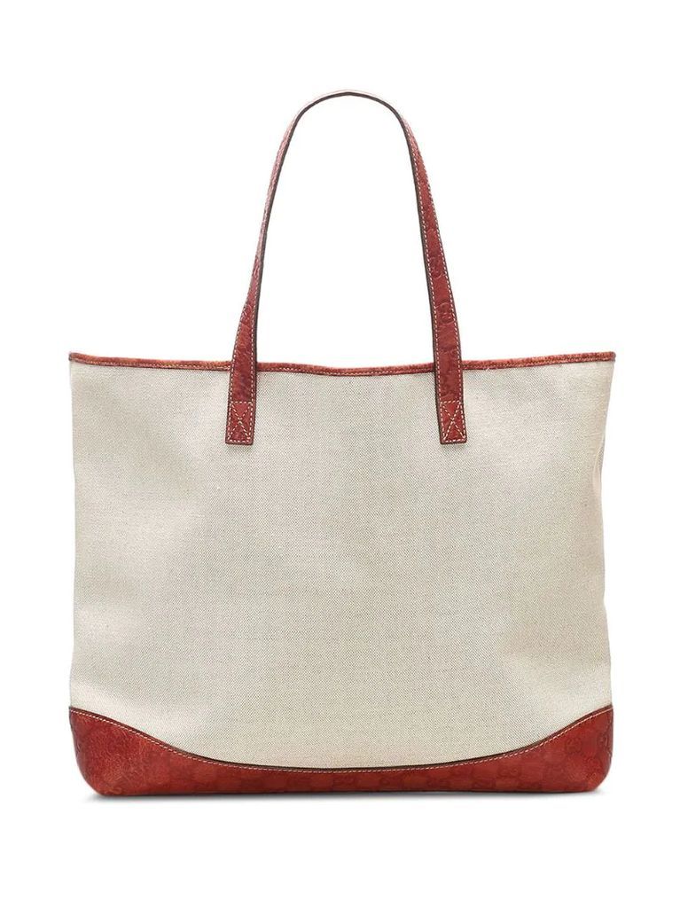 two-tone tote bag