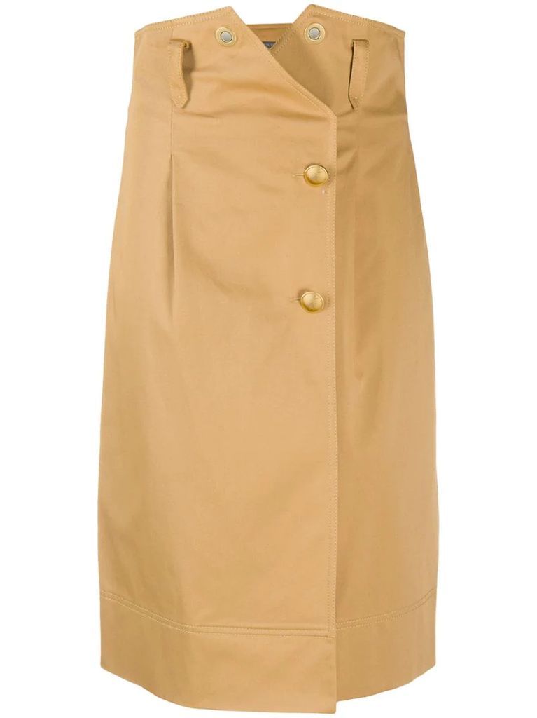 high waisted pencil skirt