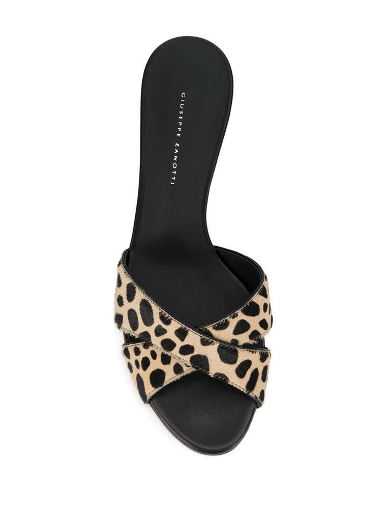 cheetah-print sandals