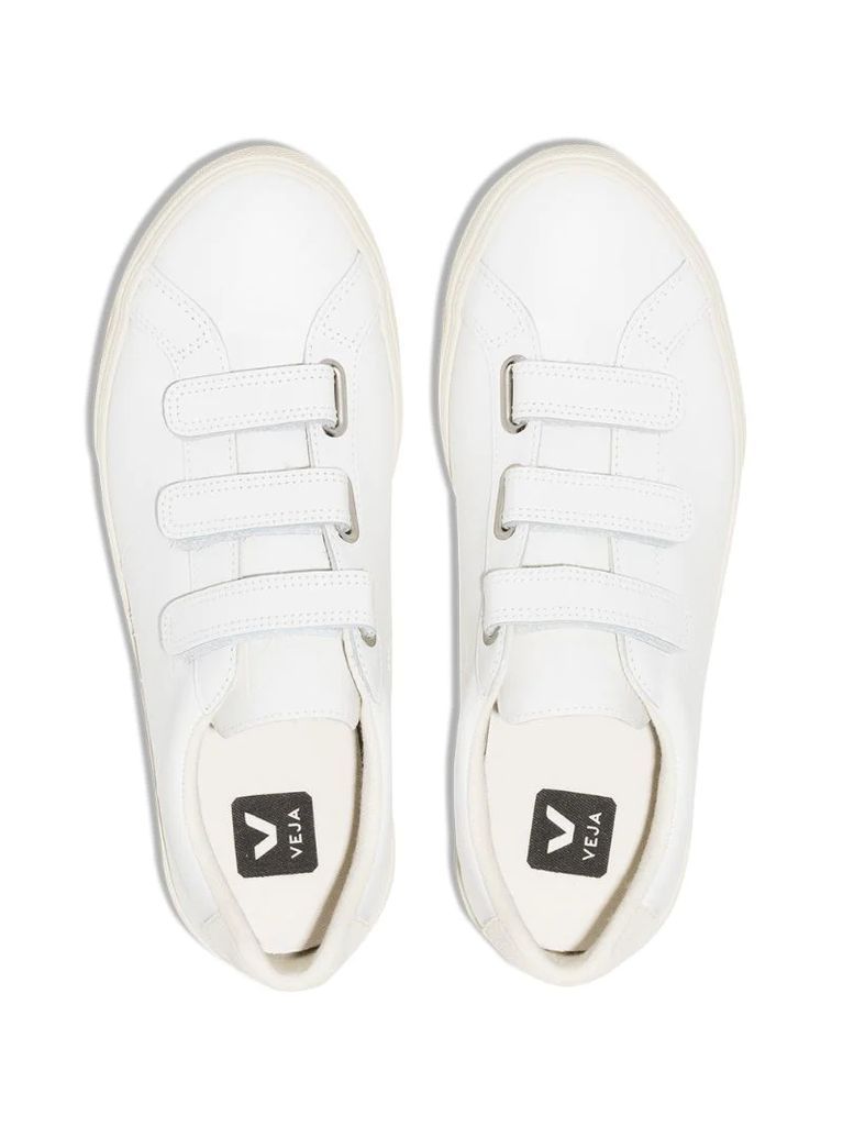V-Lock leather sneakers
