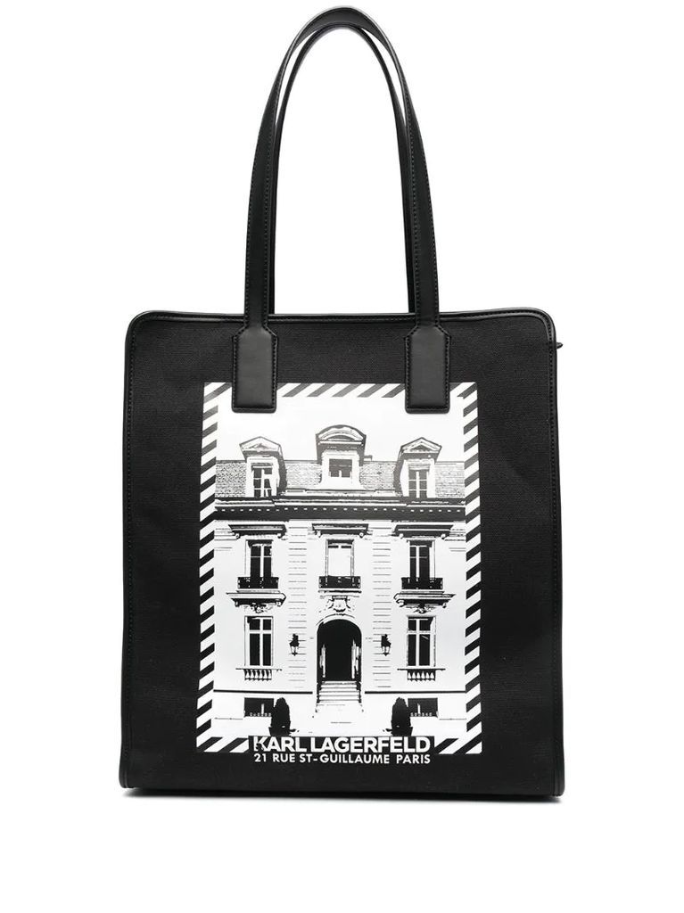 Maison canvas tote