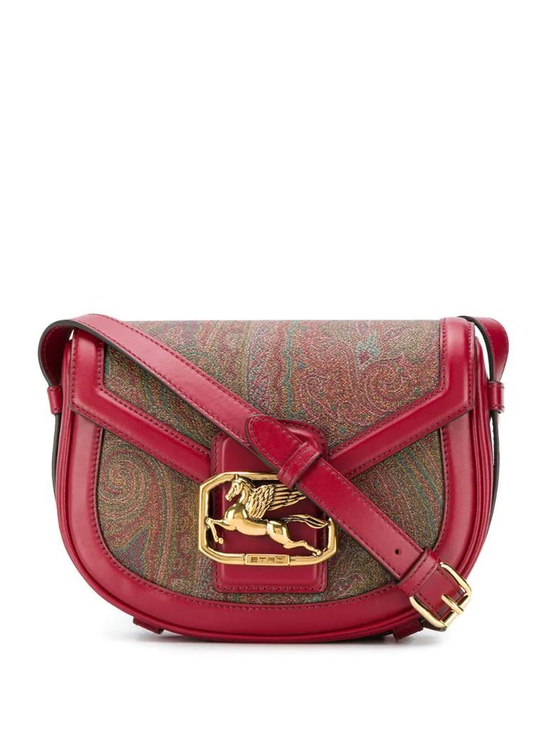 paisley print cross body bag