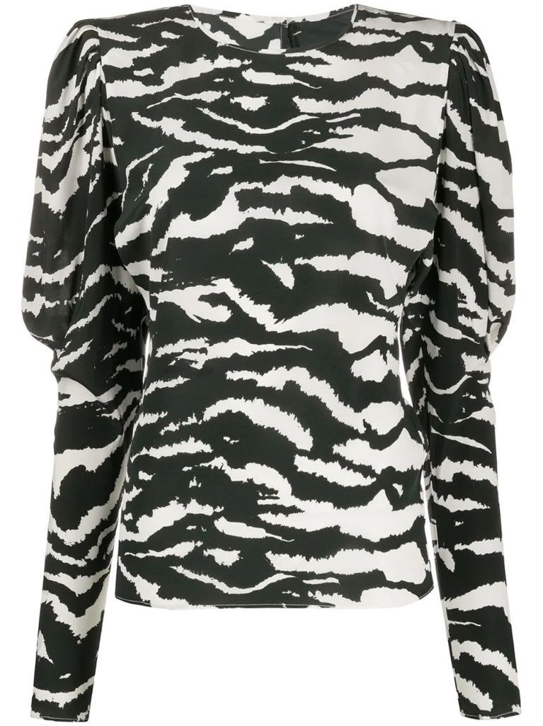 Favallia zebra-print blouse