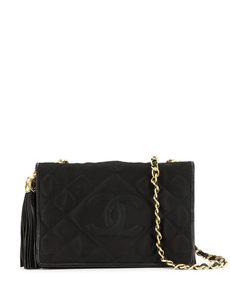 diamond quilted chain shoulder bag