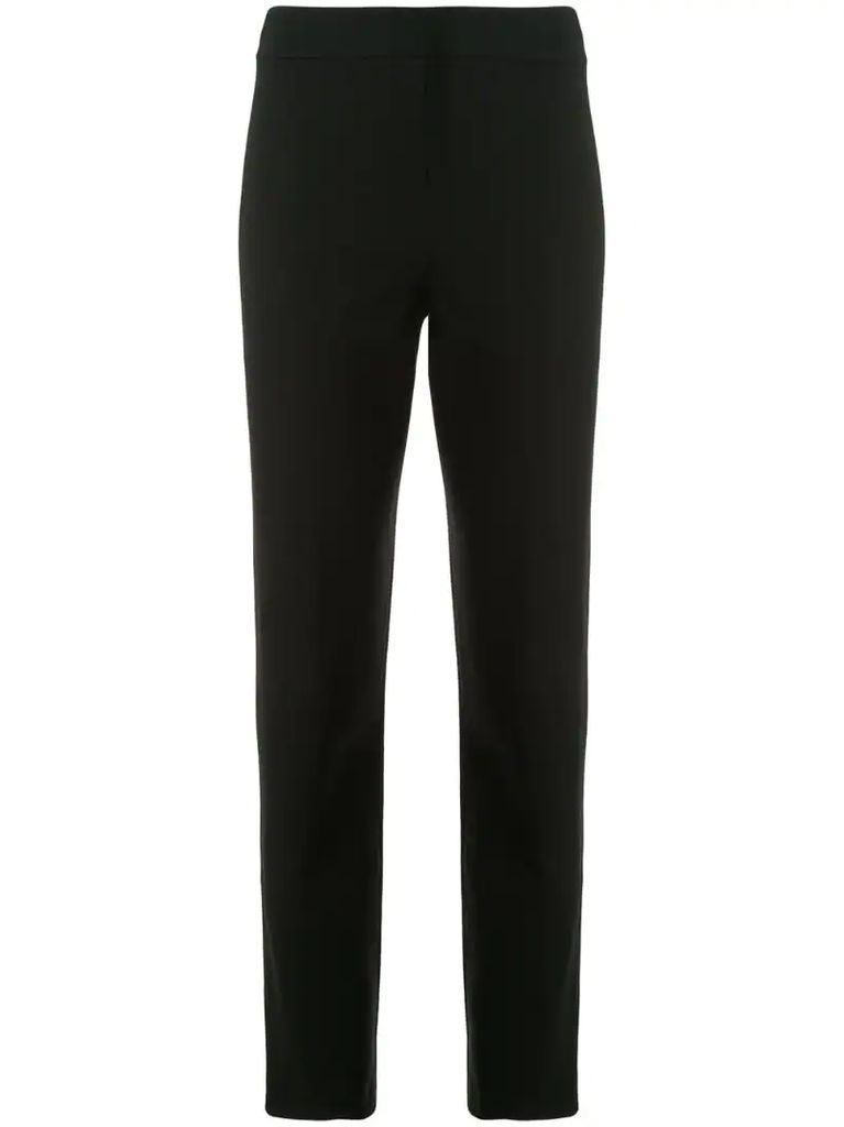 high-rise cropped trousers