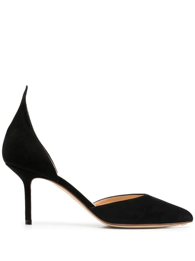 Flame 70mm suede pumps