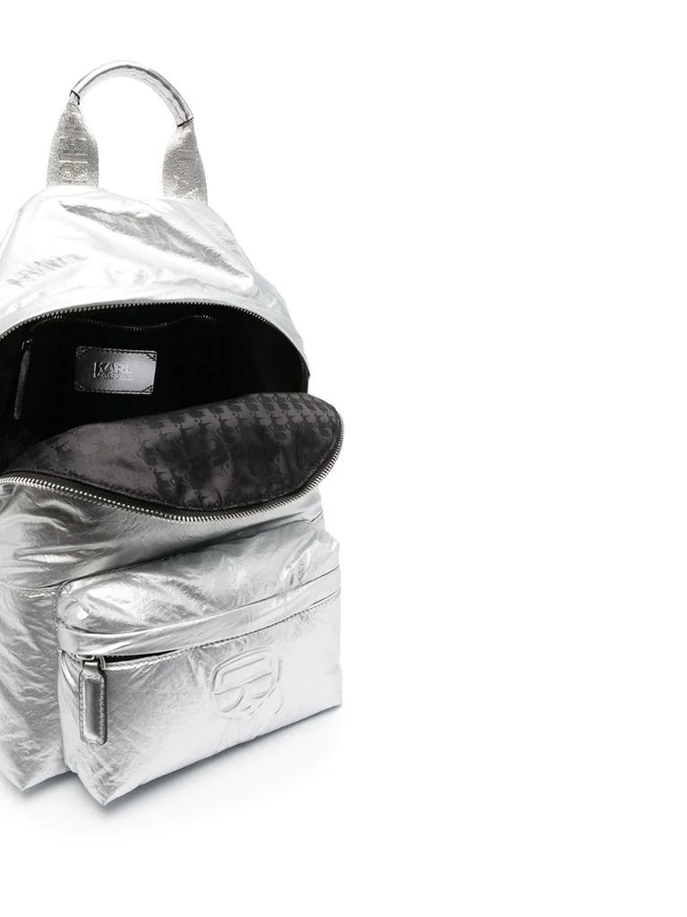 K/Ikonik metallic backpack