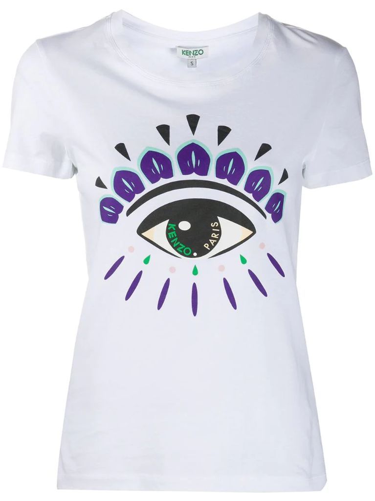 Eye-print cotton T-shirt