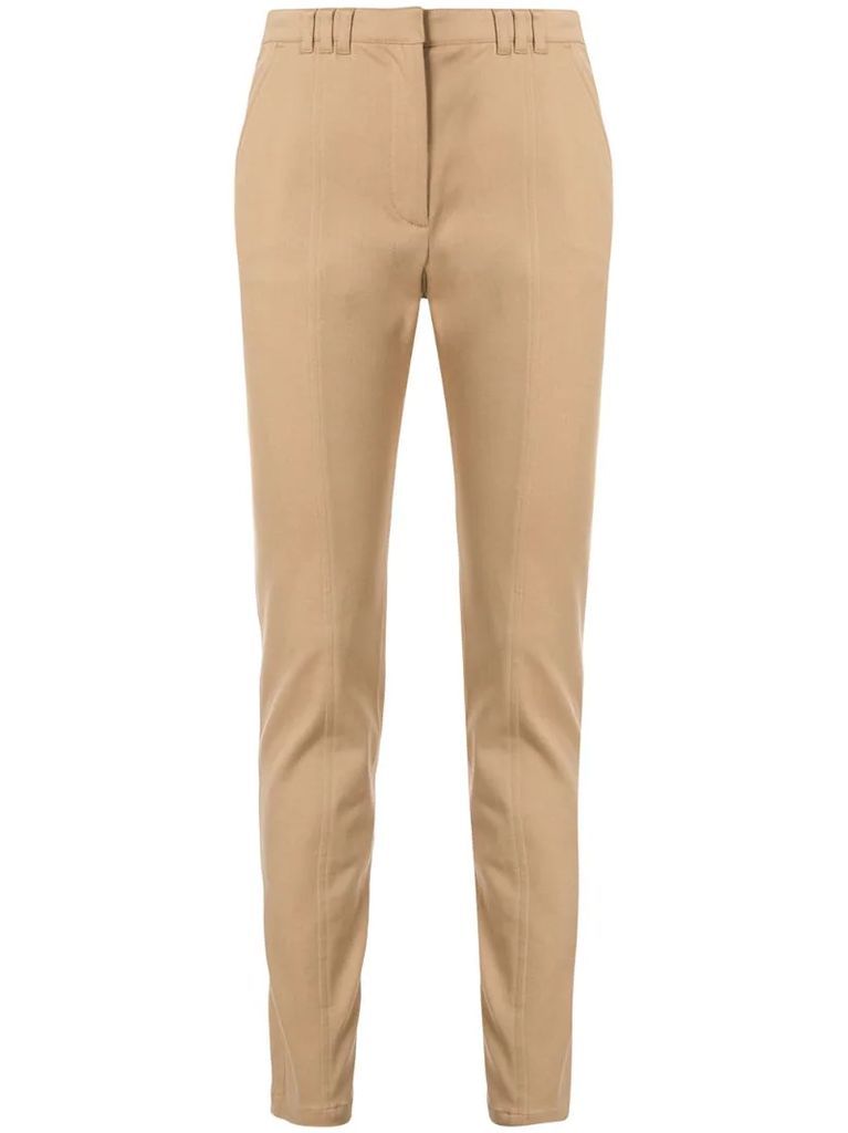 button-detailed trousers