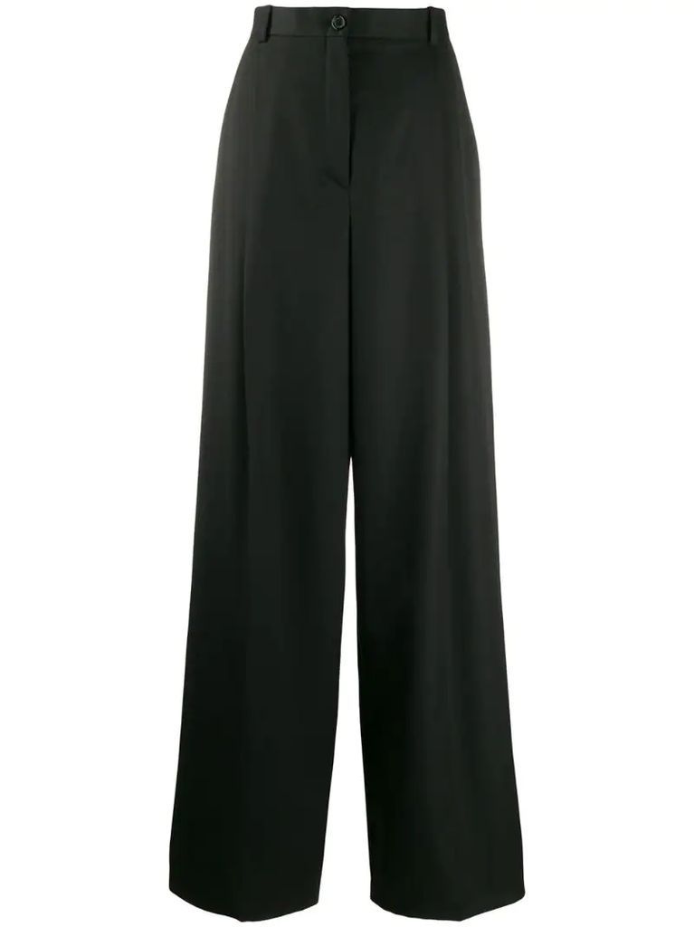 long wide-leg trousers