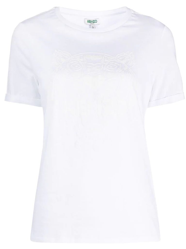 Iridescent Tiger-print cotton T-shirt