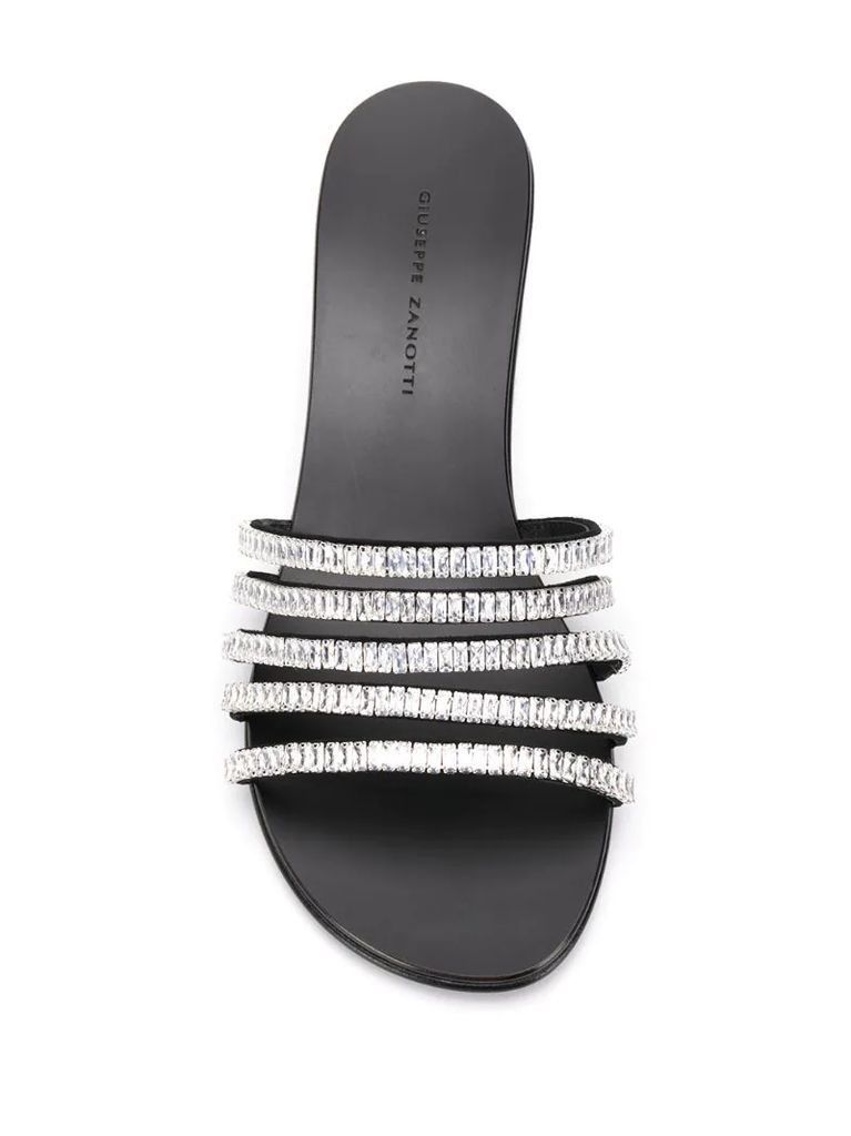 crystal strappy sandals