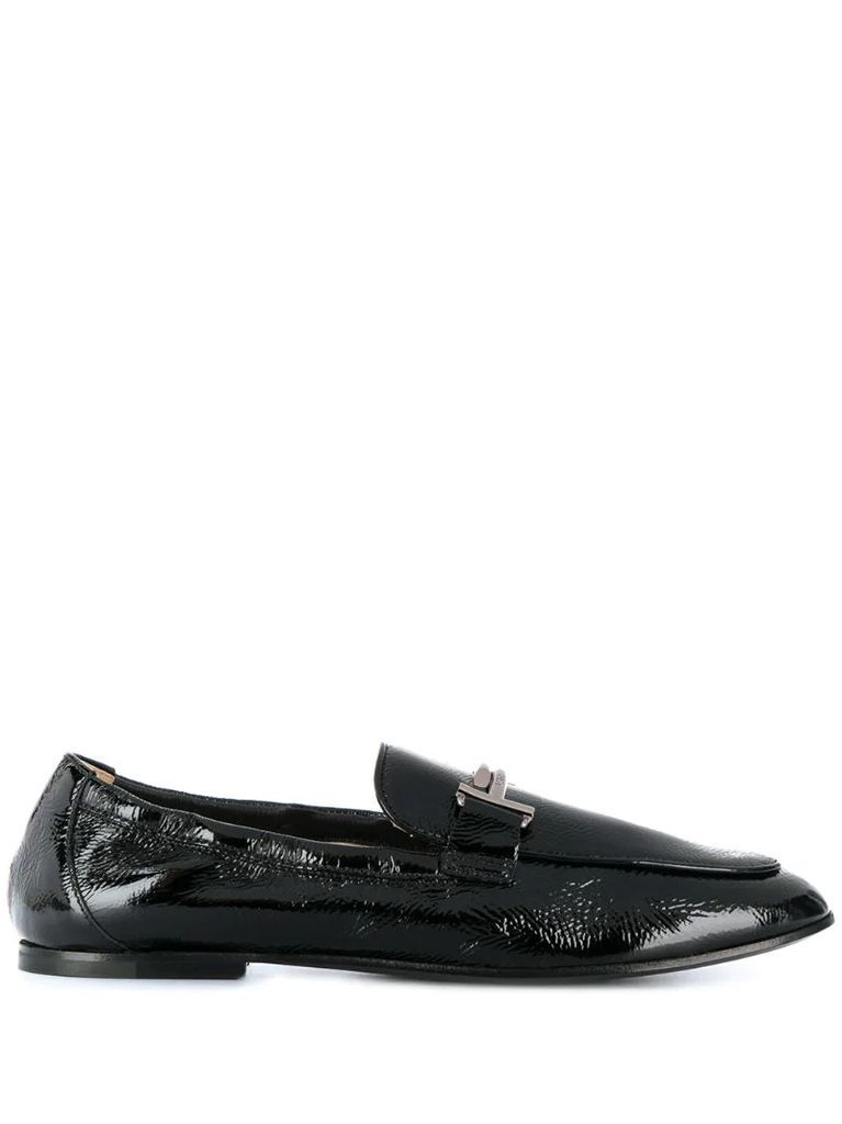 Double T plaque loafers