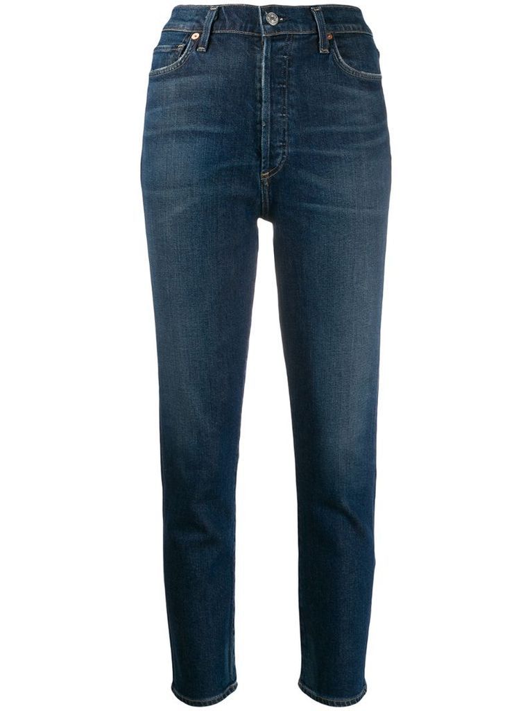 Olivia high-rise slim jeans