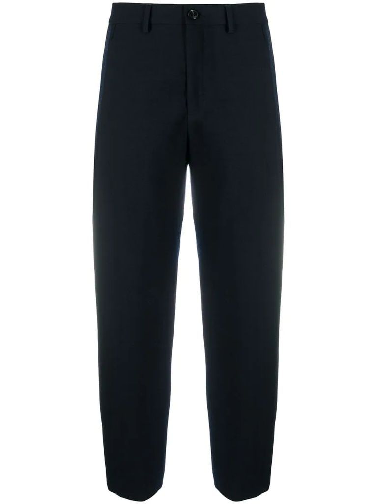 cropped-leg tailored trousers