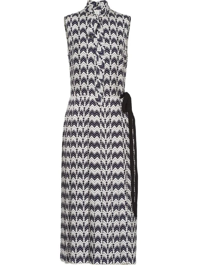 chevron-motif dress