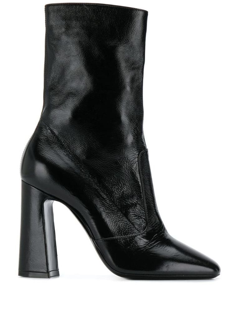 square toe 100mm ankle boot