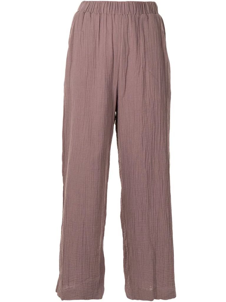 pattern-effect culotte trousers
