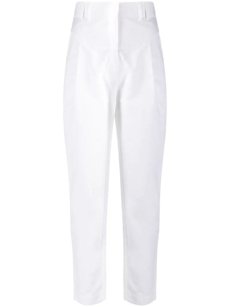 pinced high waisted trousers