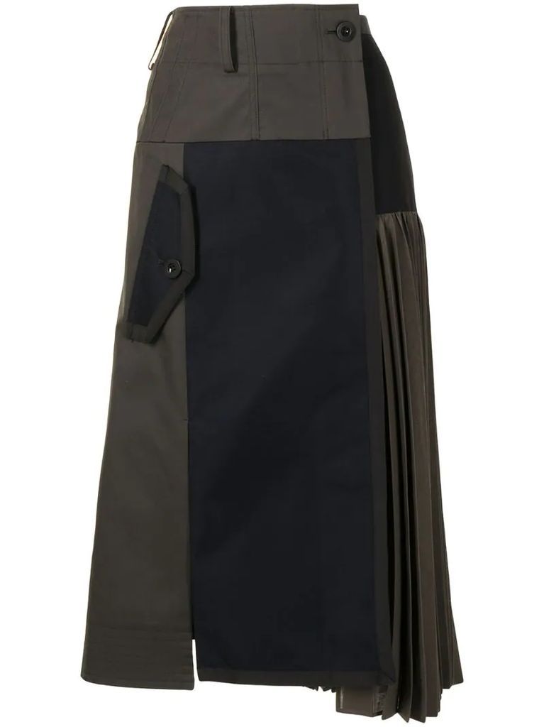 panelled skirt