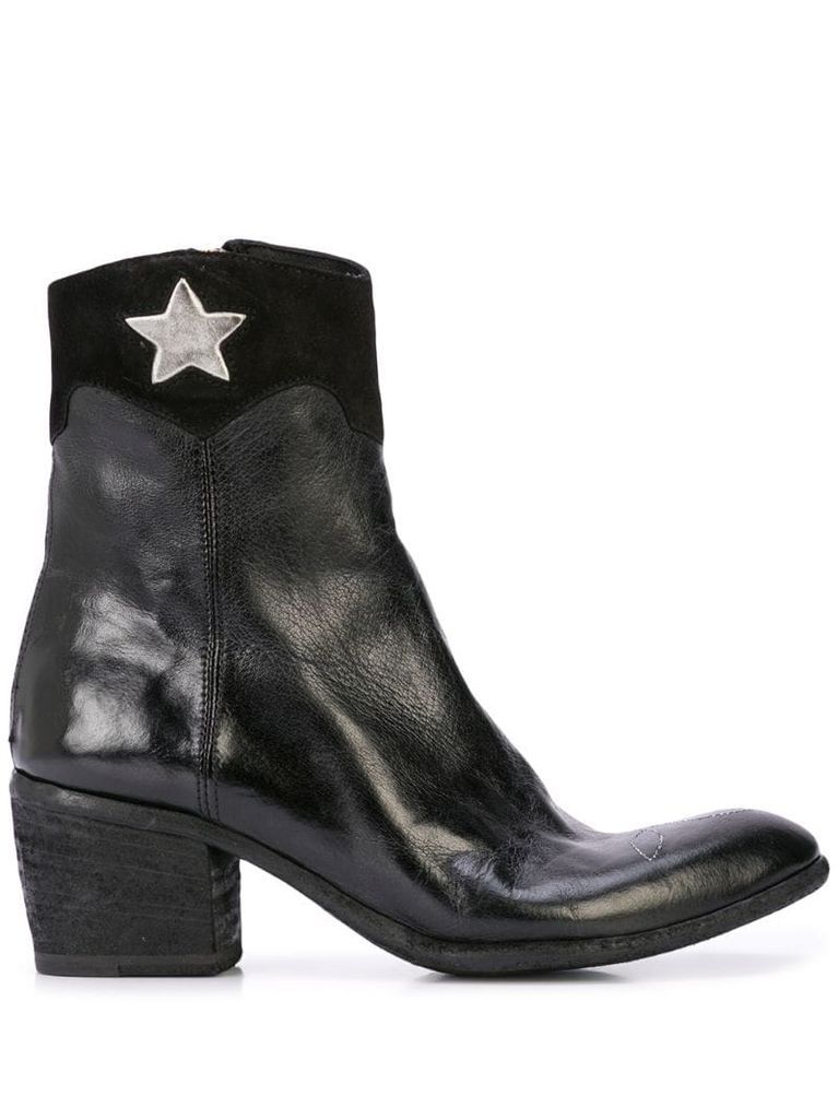 star detail ankle boots