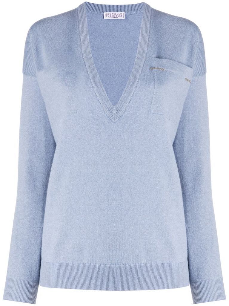 v-neck cashmere jumper