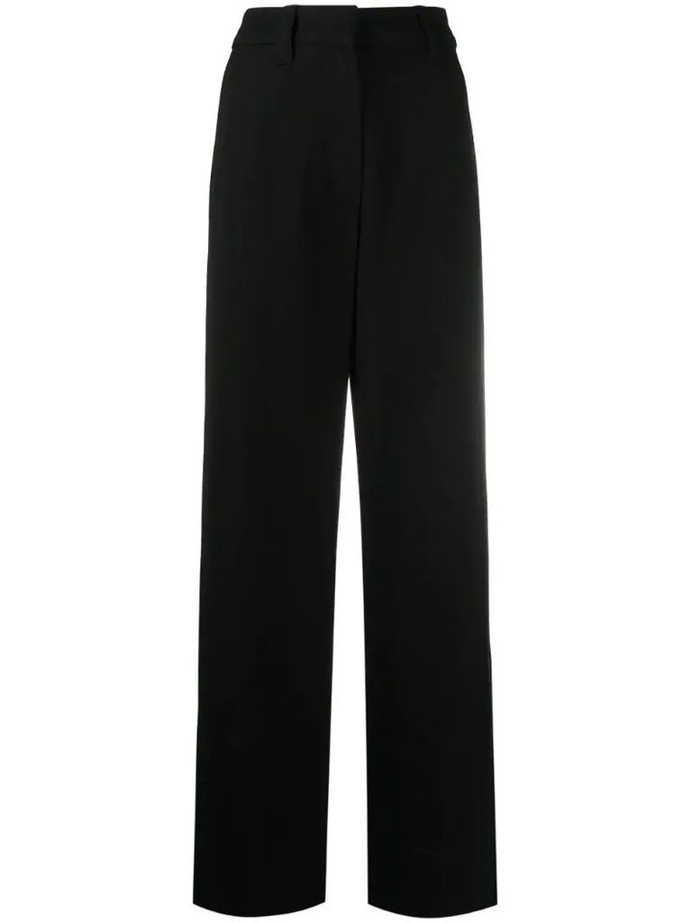 high-waist trousers