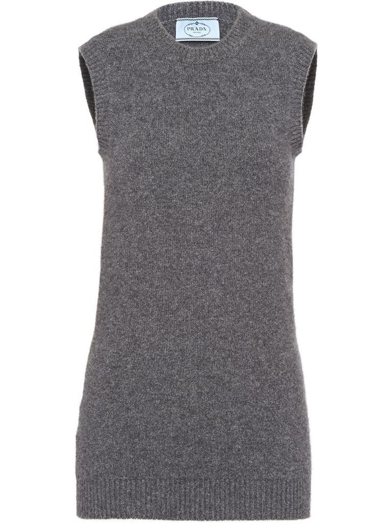cashmere knitted vest