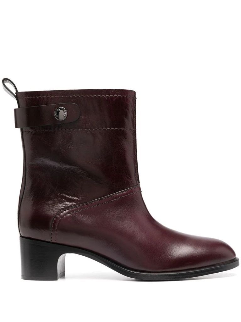round-toe ankle boots