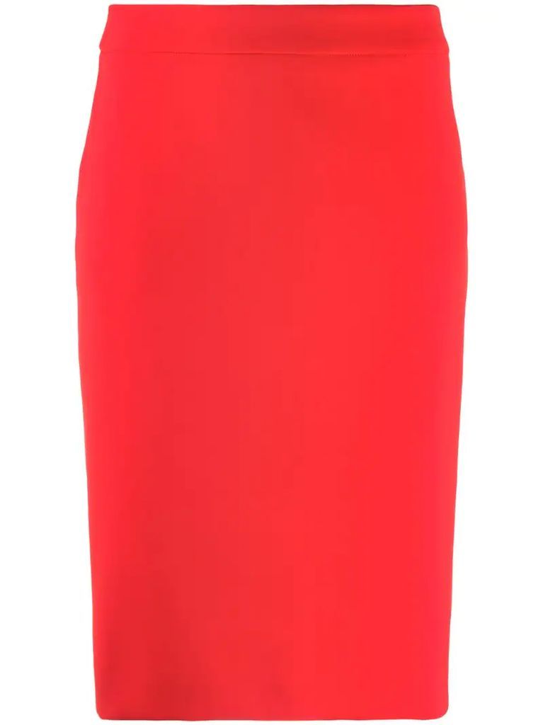 straight midi skirt