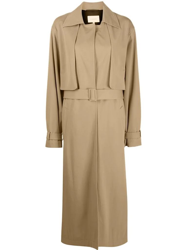 single-breasted trench coat
