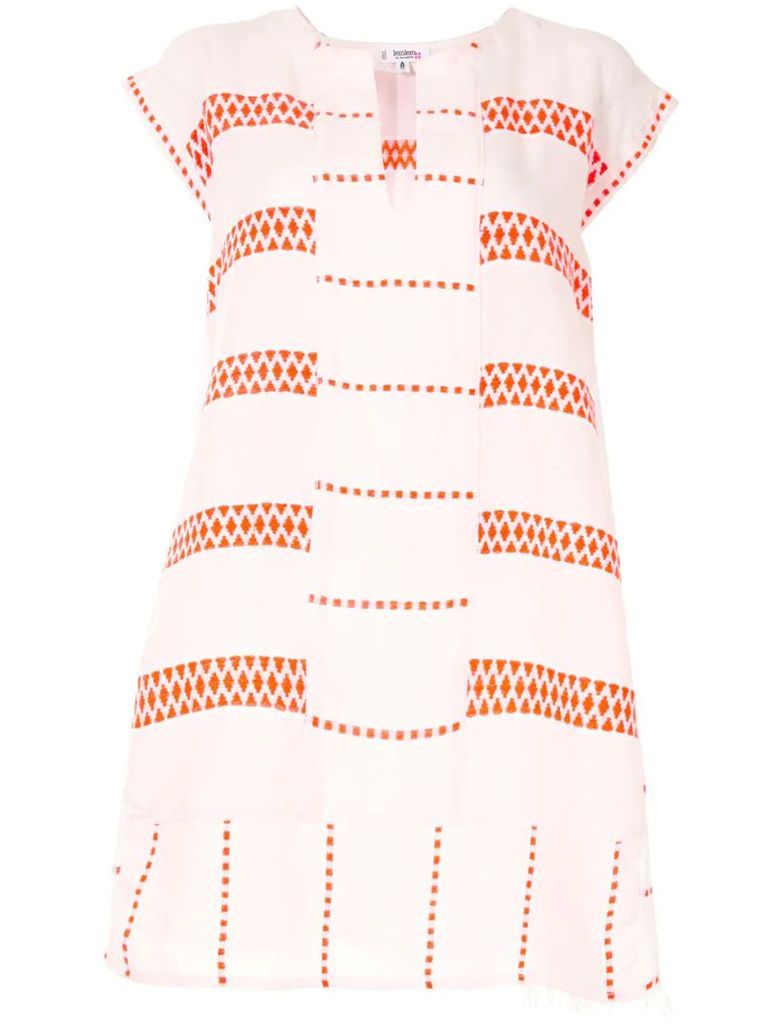 abstract-pattern mini dress