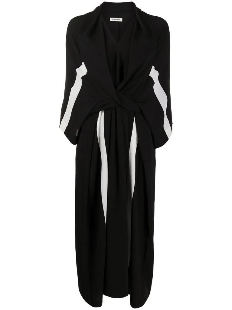 black mid-length dress