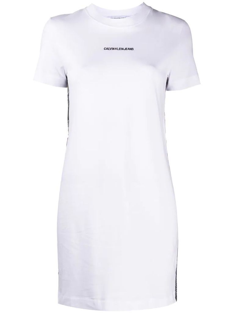 logo-print mini T-shirt dress