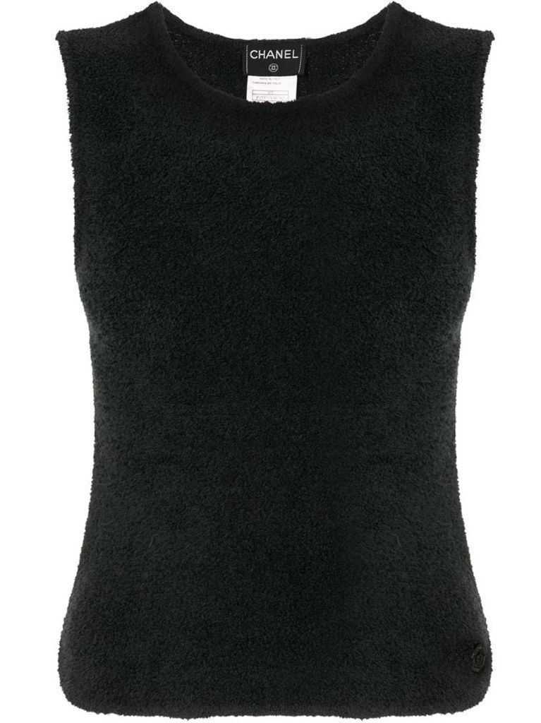 2000s sleeveless knitted top